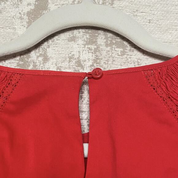 Rachel Parcell Tiered Skirt Mini Dress in Red - Picture 4 of 7